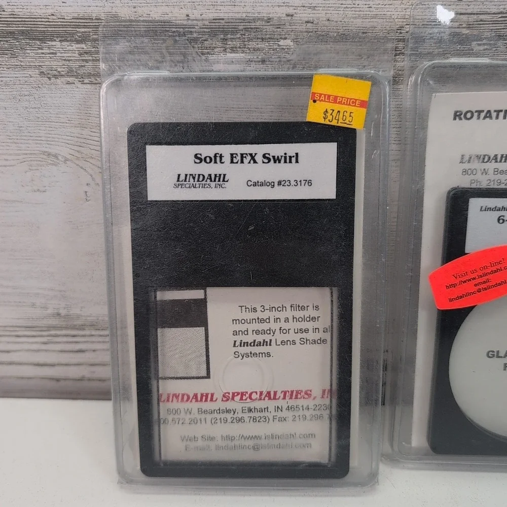 Lindahl Drop in Soft Rings Diffusion Filters Soft Efx Swirl 6 Point Cross UV Dif